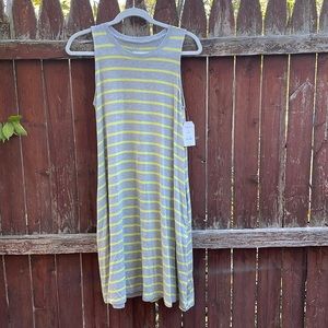 NWT Time and Tru sleeveless striped dress | size M